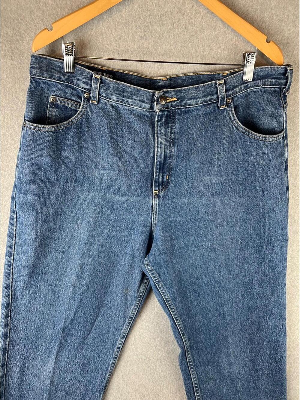 Lands End Denim Jeans Womens Size 18 Straight LegsMedium Wash Cotton - Picture 8 of 10